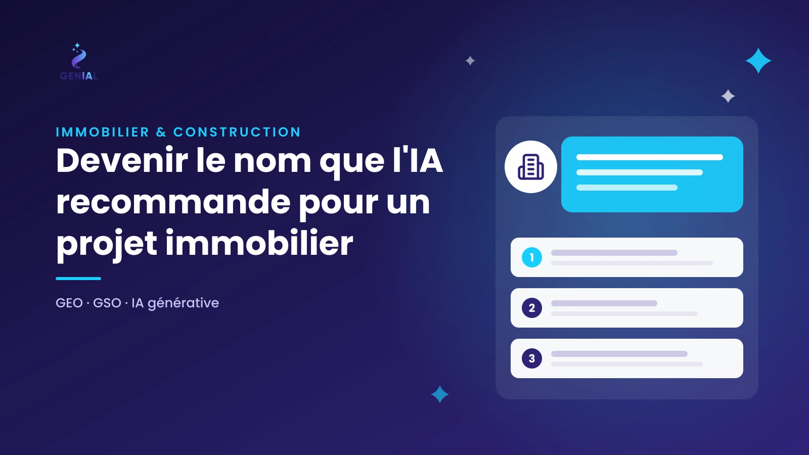 GEO et GSO dans l'immobilier : être le nom que l'IA recommande