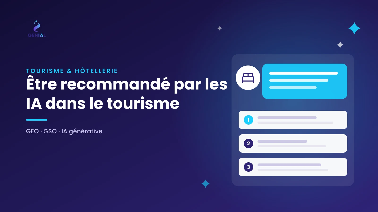 GEO et GSO dans le tourisme : être recommandé par les IA